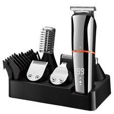 Cordless Hair Clippers T Blade Cutting Trimmer Kit for Men Electric Head Beard