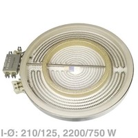 StrahlheizköRper 210/125MmØ Wie Bosch 00356260 Ego 10.51213.034 FüR Kochfeld