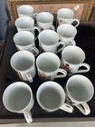 Norman Rockwell Museum Coffee Mugs Set of 13 Vintage 1980's Gold Trim Japan — photo 3