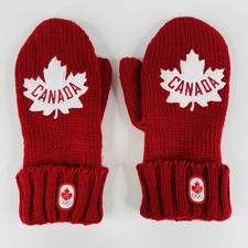 Canada 2012 Olympic Games Red Mittens Hudson's Bay Adult Unisex, Size Large / XL