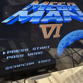 Mega Man 6 (Nintendo NES, 1994) Authentic Pins Cleaned TESTED