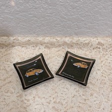 1960s VW Beetle Think Small Grow on You Daryl Motors Mini Ashtray Lot Volkswagen