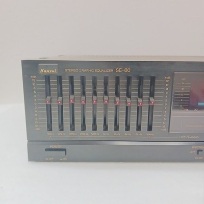 Sansui SE-80 Stereo Graphic Equalizer 12 Band Vintage Audio 100V