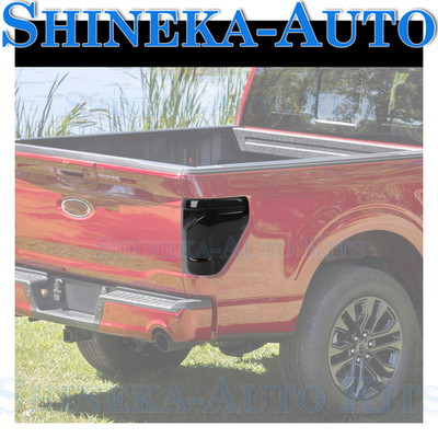 FOR 2024-25 FORD F150 SMOKED TAILLIGHT LAMP COVER PANEL CAP TRIM DECOR SHELL KIT