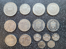 M&Uuml;NZSAMMLUNG 15 SCHWEDISCHE M&Uuml;NZEN SCHWEDEN LOT KRONEN KRONOR &Ouml;RE KONVOLUT TOP!