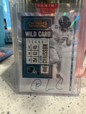 2020 Contenders K'Lavon Chaisson Rookie Auto Wild Card Ticket Variation RC #150. rookie card picture
