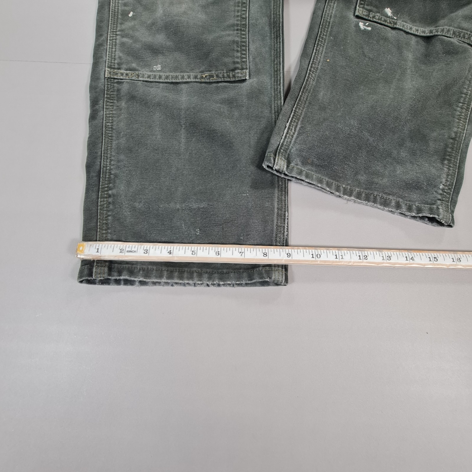 Carhartt Mens Jeans Grey W32 L30 Double Knee Duck Canvas B136 Baggy Trousers thumbnail 9