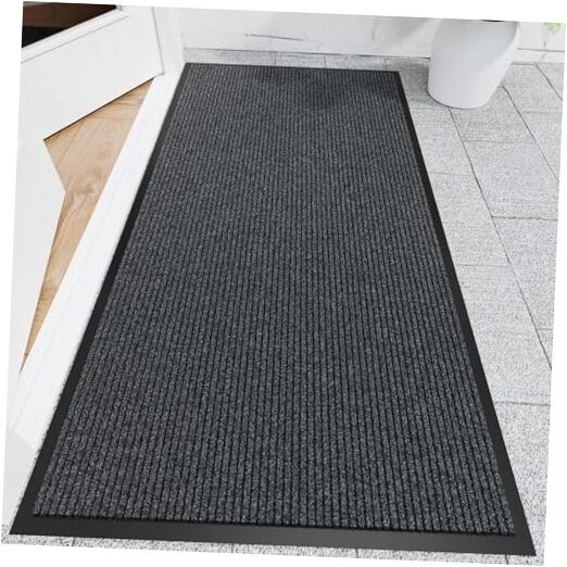 Front Door Mat, 3' x 6' Heavy Duty Indoor Outdoor Door Mat for Entryway,