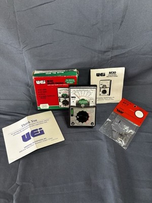 Universal Enterprises M-30 Multi Meter Analog UEI Electrical W/ Leads & Manual