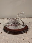 Vintage Waterford Crystal SWan Figurine Legends Lore 1996 w/stand Ireland
