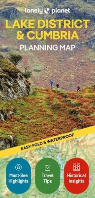 Lonely Planet Lonely Planet Lake District & Cumbria Planning Map (Map) Map
