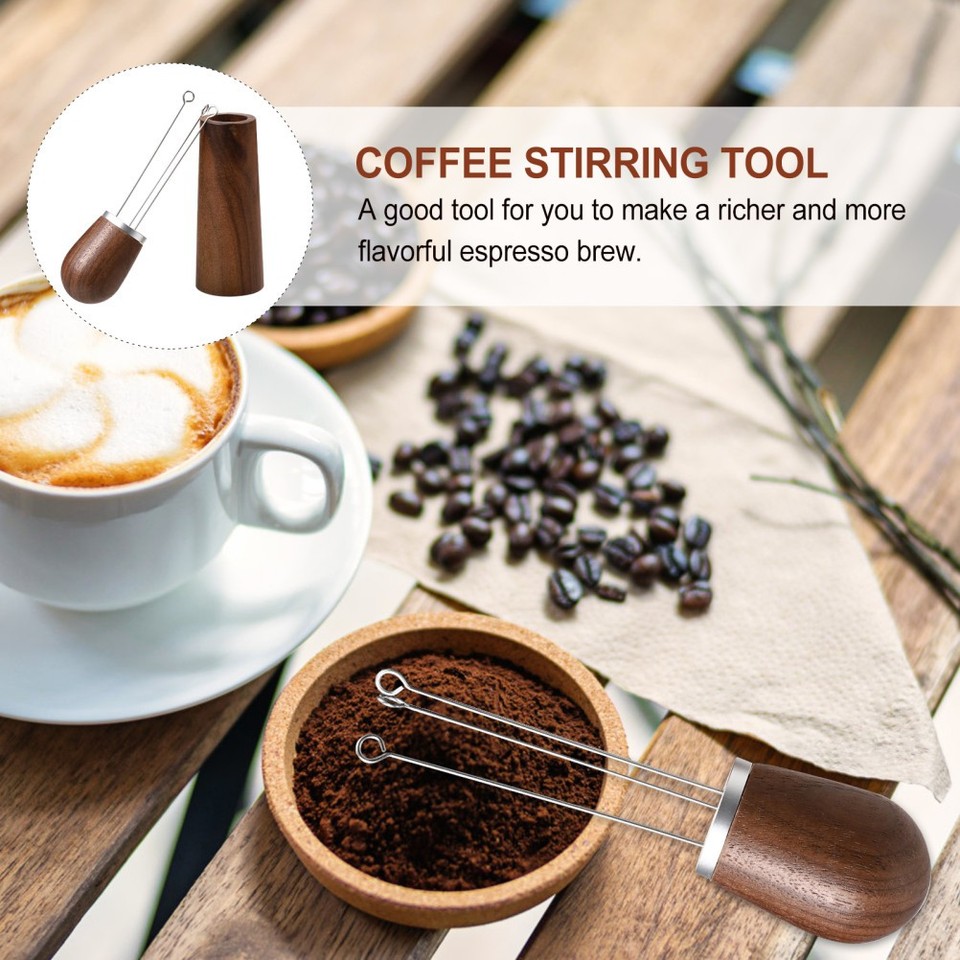 Distributore Di Aghi Per Caffè Espresso – Strumento Antistatico In ABS E Acciaio, 12,2 Cm, Nero
