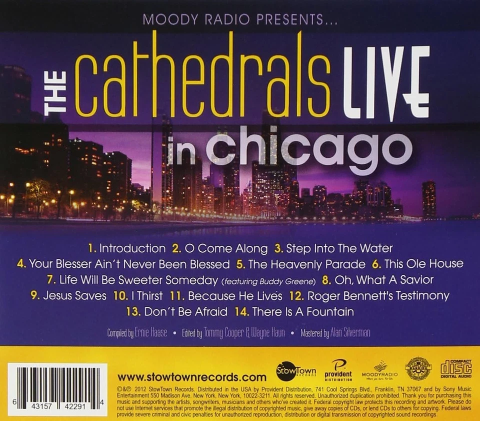 Cathedral Quartet Live in Chicago (CD) - Bild 2 von 2