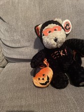 2003 Starbucks Bearista EEK Halloween Bat Costume Bear 182480 Plush 11"