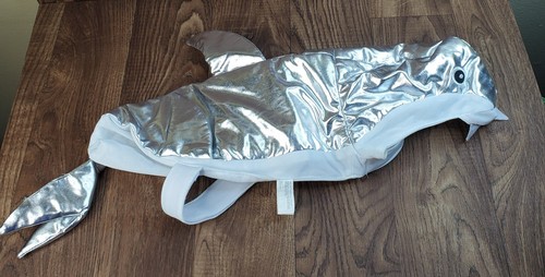 Silver Shark Dog Halloween Costume Great White Size Large
