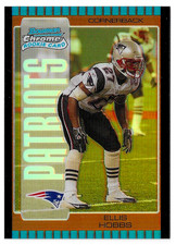 2005 Bowman Chrome - Ellis Hobbs #151 Bronze Refractor /150 (RC, SN) Patriots