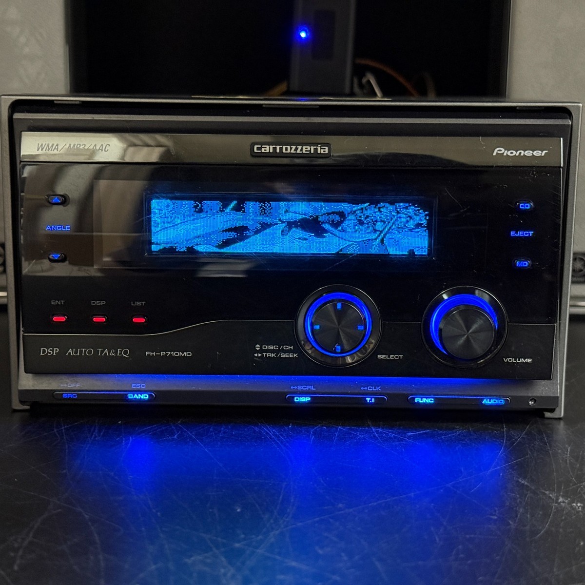 Pioneer Carrozzeria FH-P710MD 2DIN CD MD Car Audio DSP Added