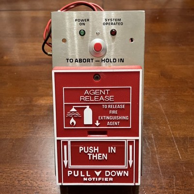 Notifier N-ARA-10 Agent Release Fire Pull Station Used Working Vintage