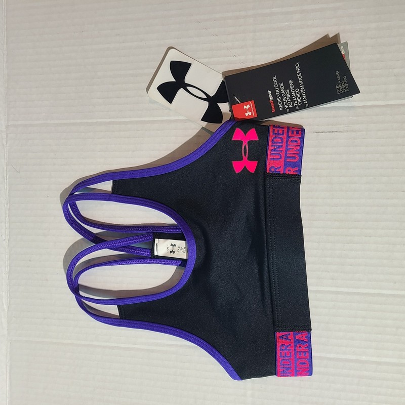NWT Under Armour Girls Youth Sz Xsm Cheer/dance Sports Bra