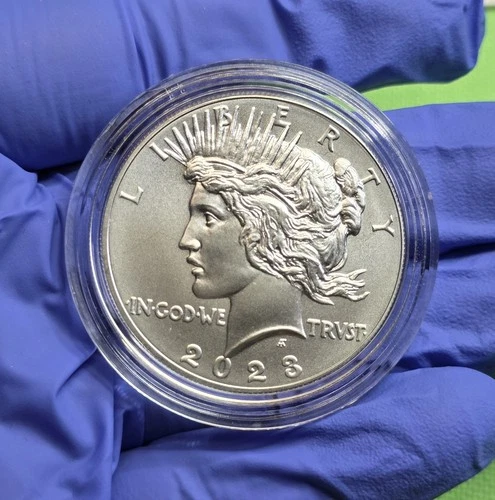 2023 P Peace Silver Uncirculated Dollar Philadelphia Coin OGP Mint Box & COA