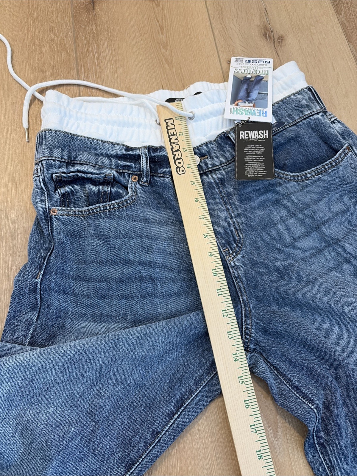 Rewash Jeans Womens 11/30 Baggy Jogger Wide Leg Pull On Oversized Y2K Skater