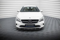 Maxton Design Frontlippe Passend FüR Mercedes Cla C117 Fl Schwarz Hochglanz