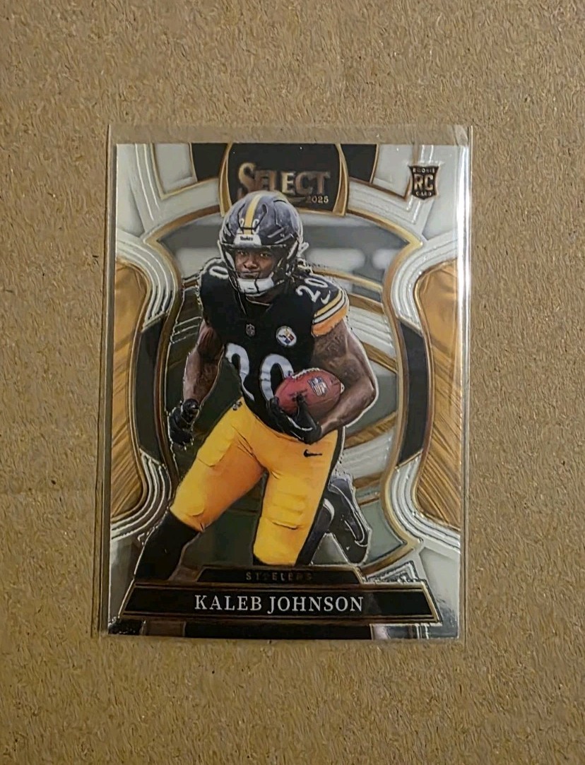 Kaleb Johnson Rookie 2025 Panini Select Football #52 Steelers
