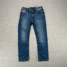 Diesel Industry Waykee J US Kids 8Y Jeans Denim Straight Fit Adjustable Waist