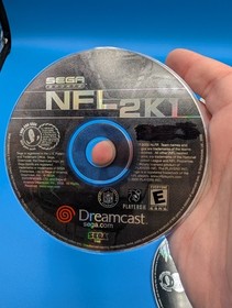 Lot of 2 NFL Dreamcast Games - NFL 2k1 2k2 Disc Only Tested