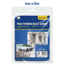 Dust sheets for painting Decorating Furniture Cover Polythene Dust Sheet 4 X 5 m