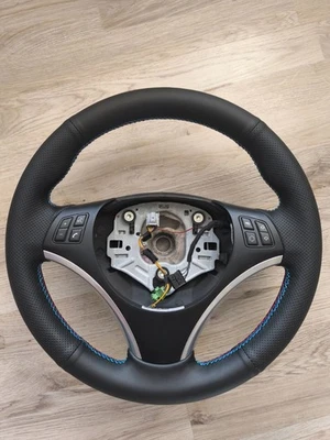 BMW Lenkrad SPORT Neu Bezogen Leder E81 E82 E83 E90 E91 E92 E93 - Bild 1 von 4