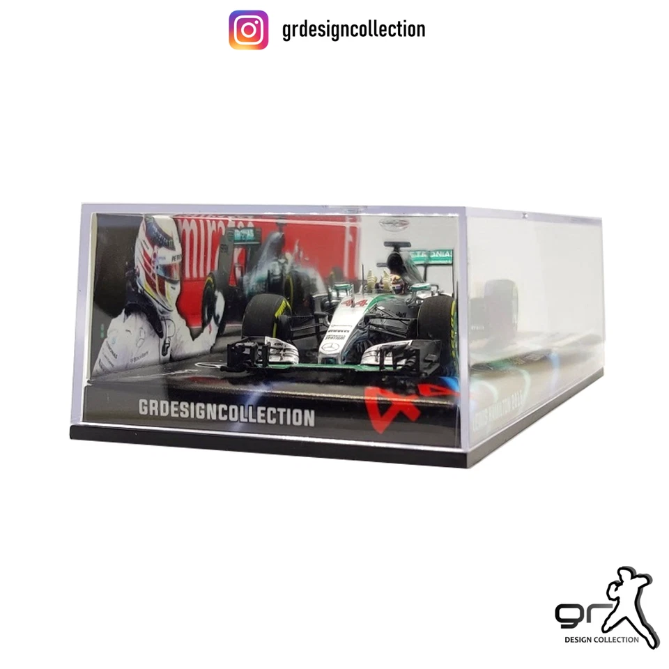 Lewis Hamilton - Mercedes W06 - F1 World Champion 2015 / Minichamps / 1:43 - Immagine 3 di 4