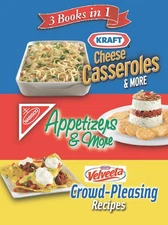 3 Books in 1: Kraft Cheese Casseroles & More, Nabisco Appetizers & More, and Ve,