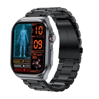 GT585 Smartwatch mit Edelstahlarmband   AMOLED Display & Fitness-Tracking