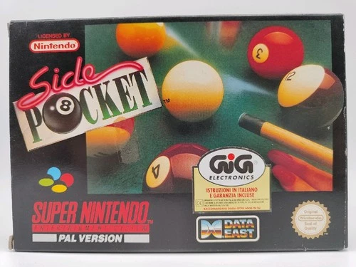 SIDE POCKET GIG SUPER NINTENDO SNES PAL VERSION