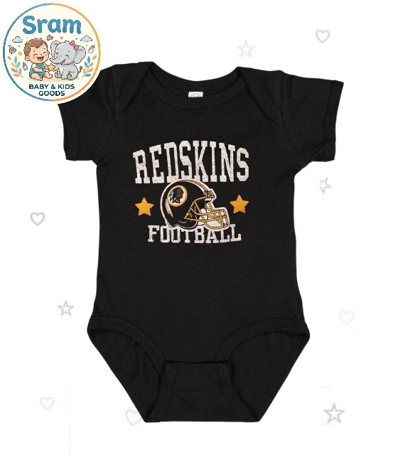 Vintage Football Baby Bodysuit Helmet Graphic Infant Outfit 
