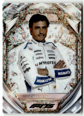 Topps Chrome 2025 Formel 1 No D75-18 Carlos Sainz Diamond 75 Anniversary
