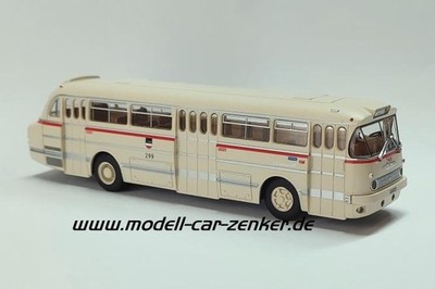 MCZ Brekina Stadtbus Ikarus 66 3-türige Stadtversion VEB Rostocker Straßenbahn
