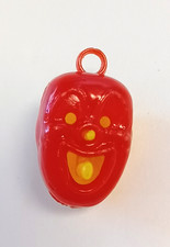 Vintage Mechanical Clown Pop Out Nose Tongue Charm Gumball Cracker Jack Prize