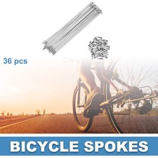 Bike Bicycle Spokes 14G 165MM Mountain Bike Spokes carbon steel Silver 36Pcs