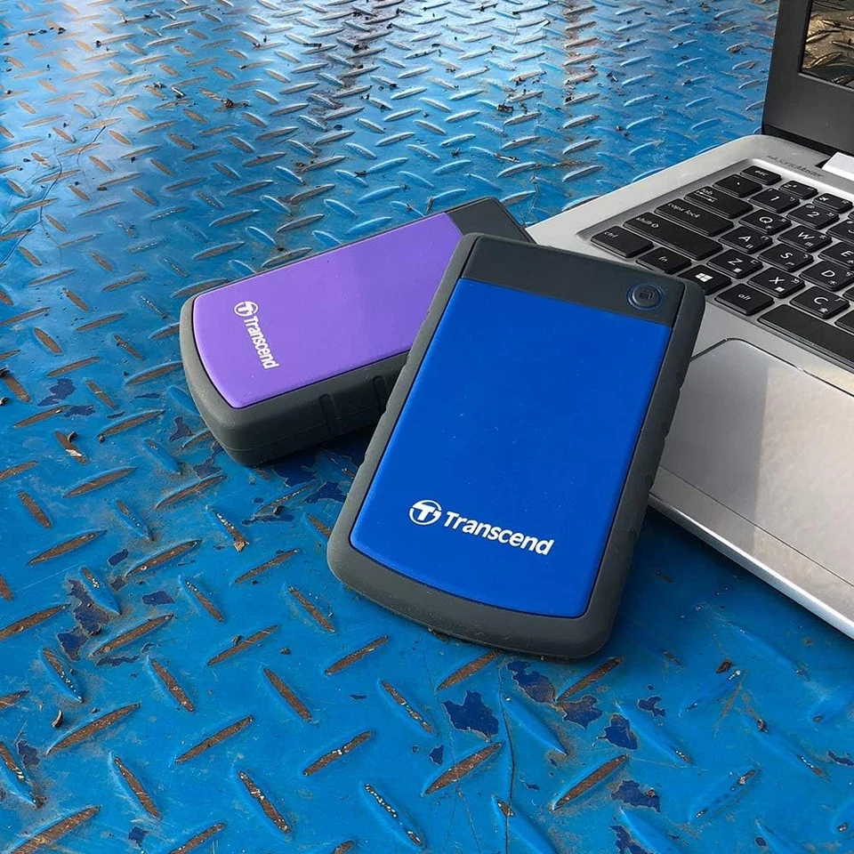 Transcend 2 TB Rugged Portable Hard Drive - Shock Resistant USB 3.1 Gen 1 StoreJ - Image 2 of 4