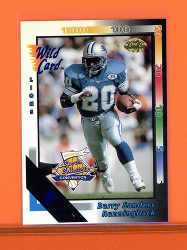 1992 Wild Card 108 Barry Sanders 5 Stripe National Convention EBay
