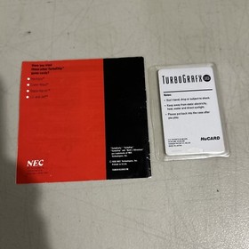 Bonk's Adventure - TurboGrafx-16 TG-16 Hi Card Game With Manual - TESTED -