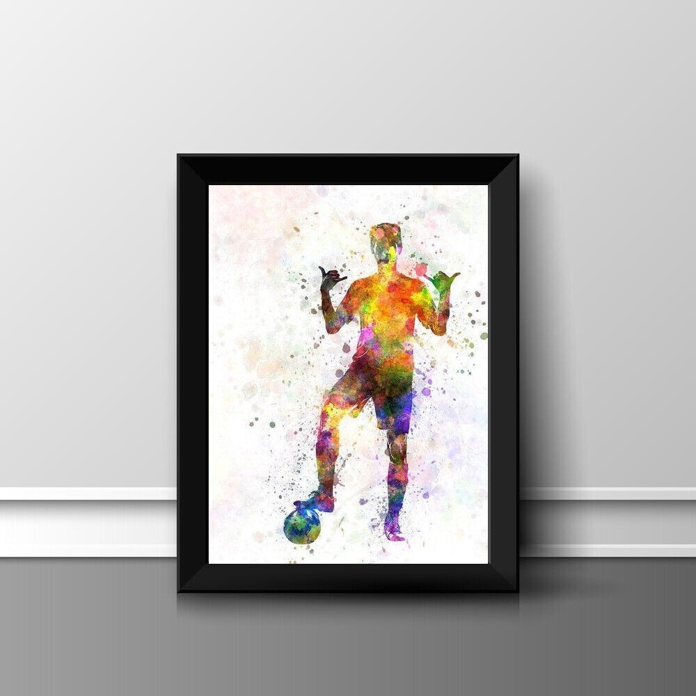 FOOTBALL PRINT PICTURE POSTER WALL ART HOME DECOR UNFRAMED GIFT NEW