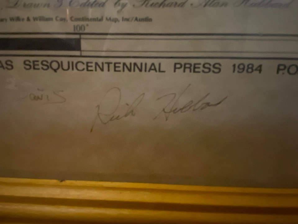 MAPA REVOLUCIONARIO DE TEXAS 1836 ENMARCADO POR JOHN DAVIS Foto 3 de 4