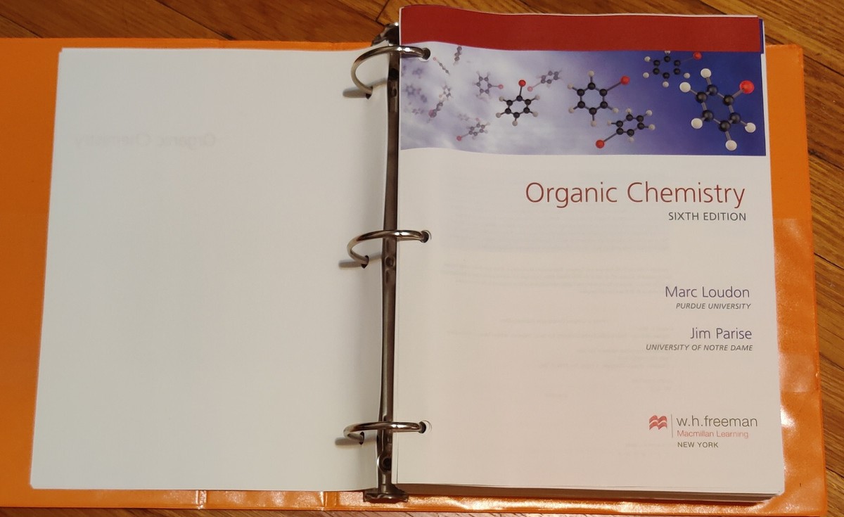 Organic Chemistry Textbook, Sixth Edition, by Loudon and