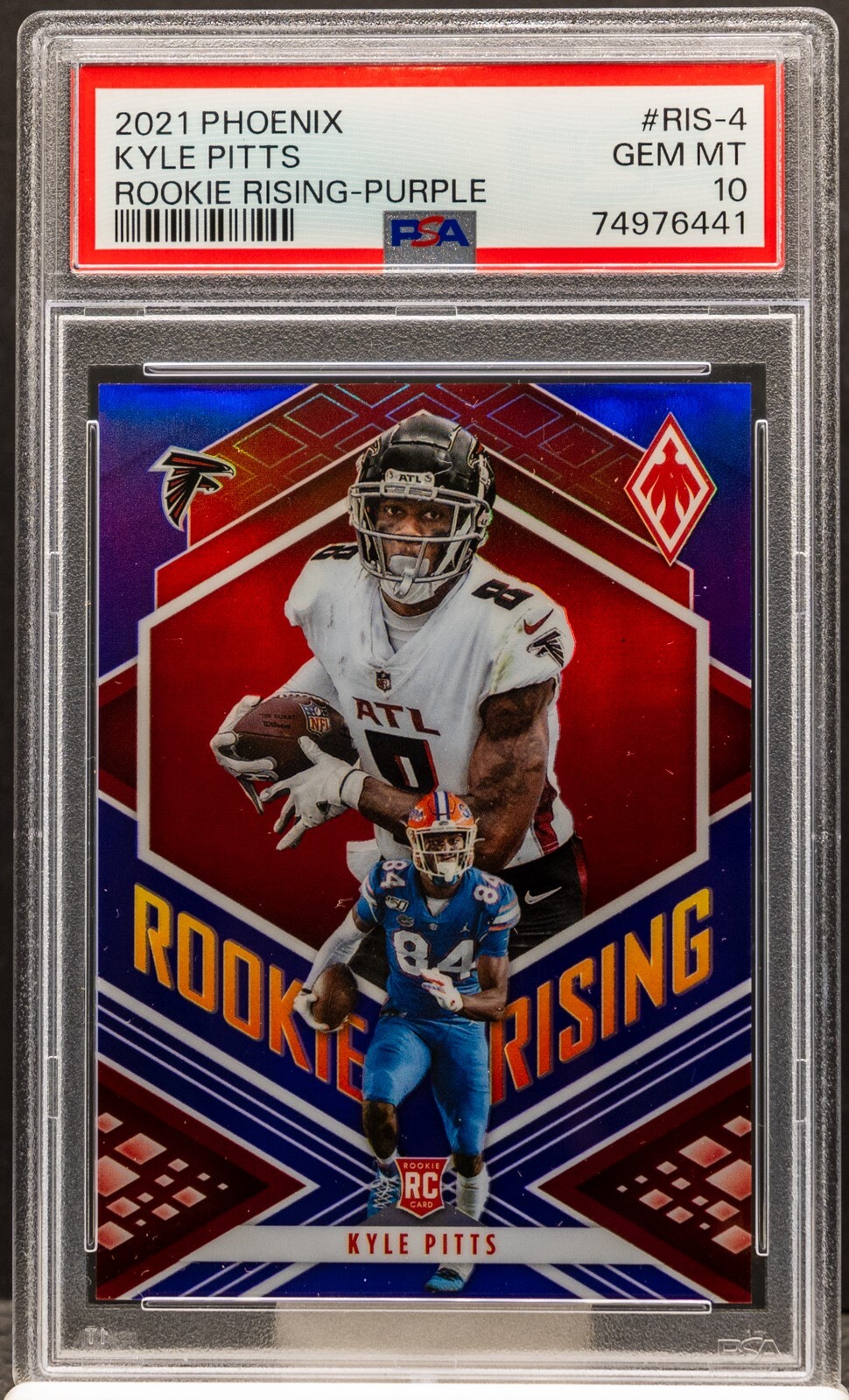 Kyle Pitts Panini Phoenix Rookie Rising #RIS4 Purple