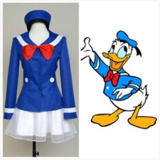 Donald Duck Female Male Outfit Sailor Fancy Suit Cosplay Costume Custom Made