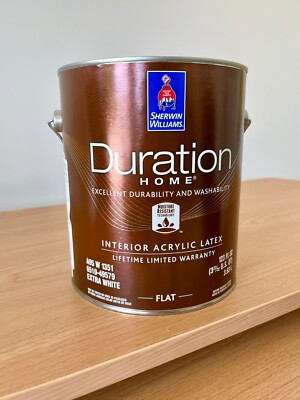 Sherwin Williams Duration Interior Latex - Flat (Latte) A95 W 1351, 1 Gal