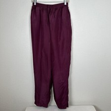 VTG Silk Women s Sz M 90 s Track Pants Athleisure Gorpcore Capsule
